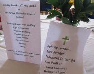 Feedback Gathering at Sunday Lunch  15th May 2016