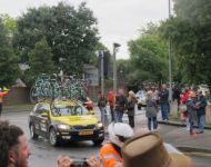 Round Britain Cycle Race outside Grove Street 8th September 2018